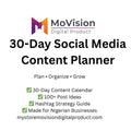 Social Media Content Planner - Plan, Organize & Grow Your Presence - Digital Products | MoVision Digital Product