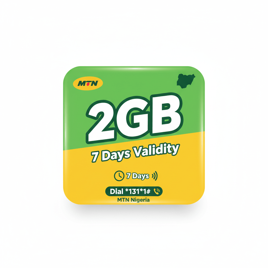 MTN 2GB Data (7 Days) - Data Bundle | MoVision Digital Product