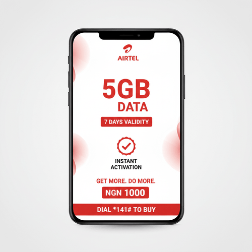 Airtel 5GB Data (7 Days) - Data Bundle | MoVision Digital Product