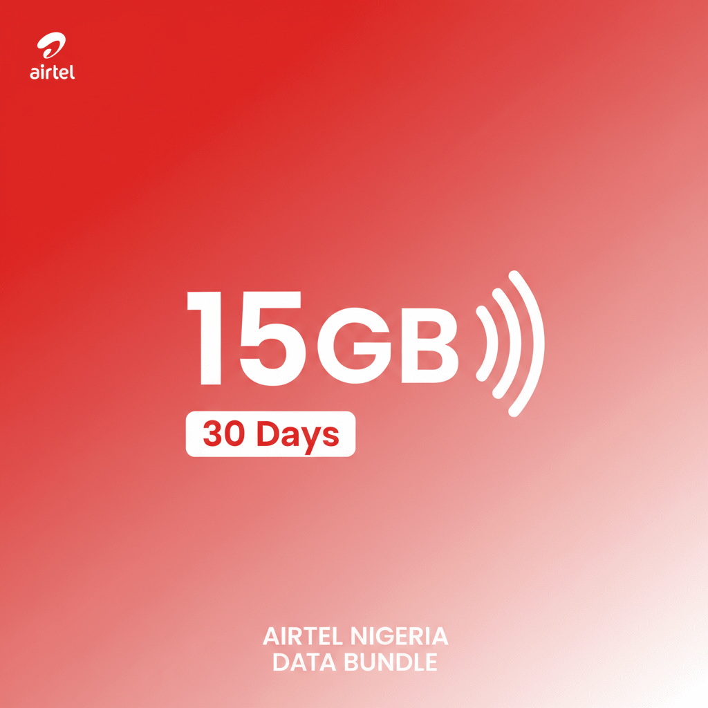 Airtel 15GB Data (30 Days) - Data Bundle | MoVision Digital Product